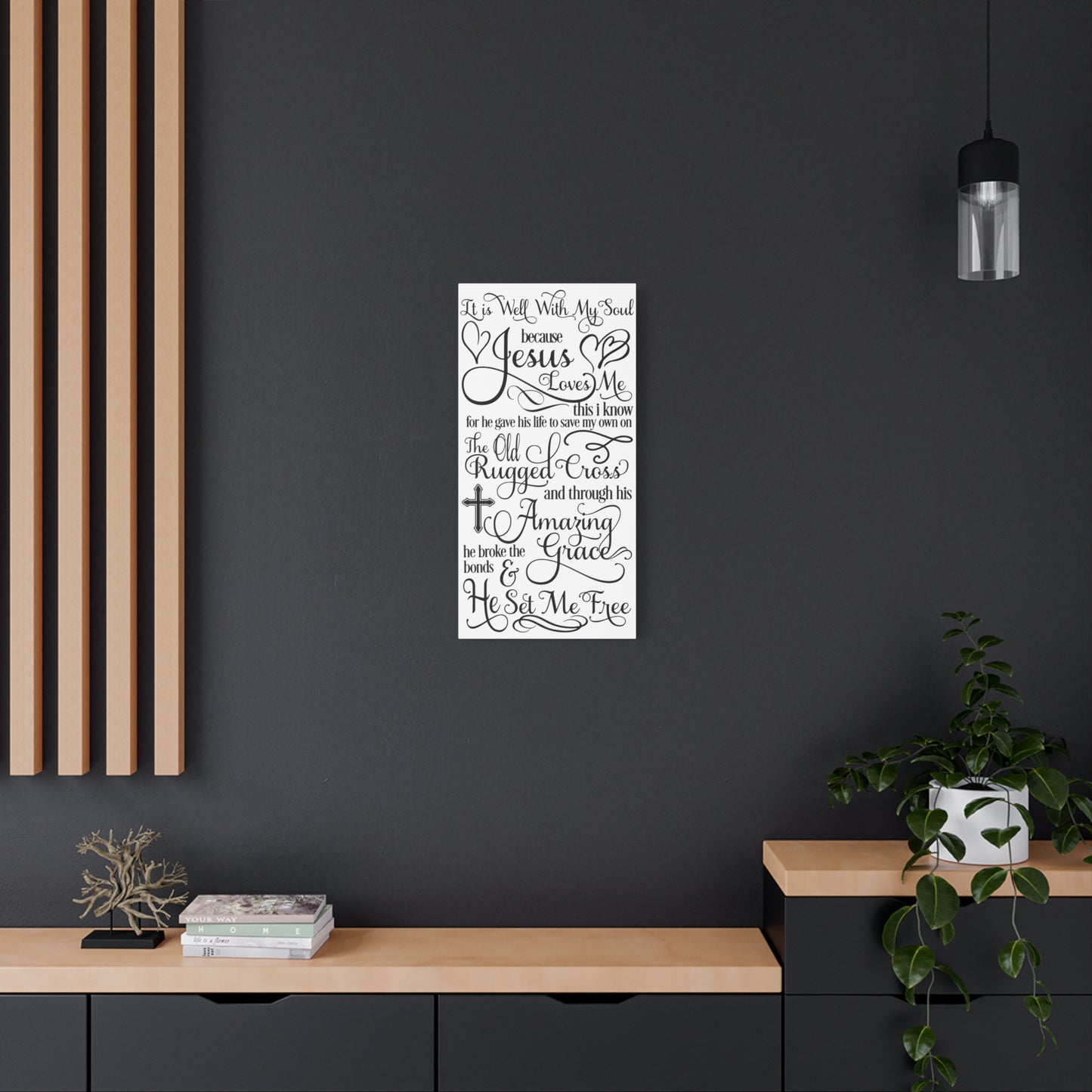 Hymnal Poem Canvas Art