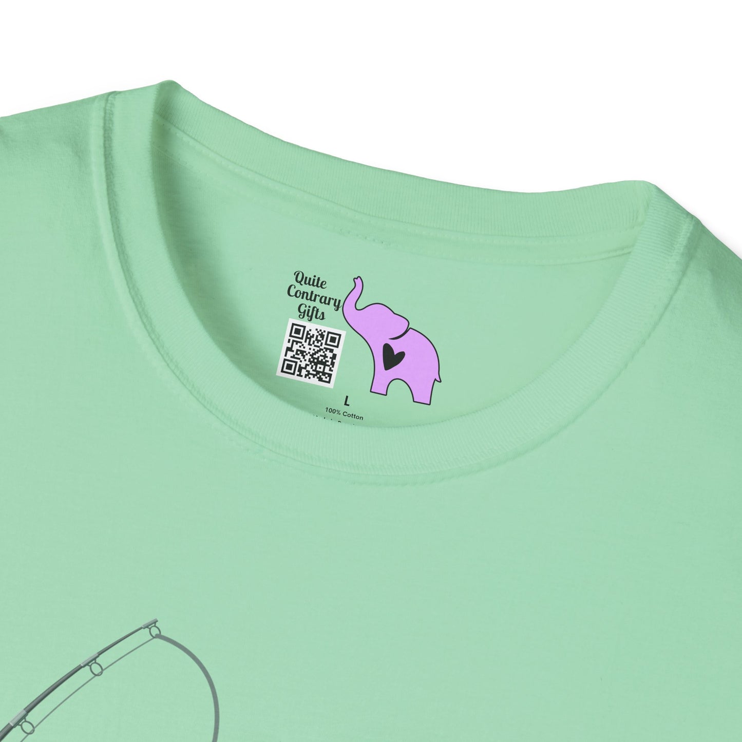 Hooked On Being A Grandpa Adult T-shirt
