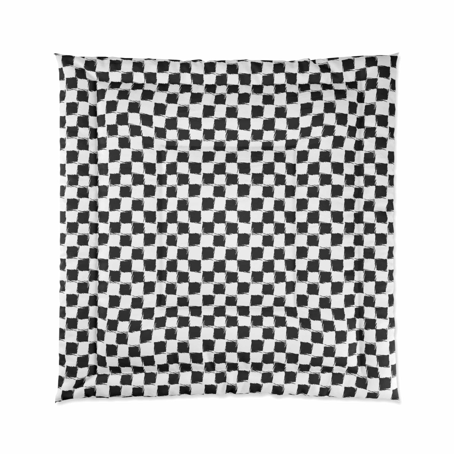 Distorted Check Comforter