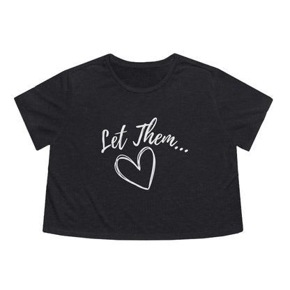 Let Them Women's Flowy Cropped Tee