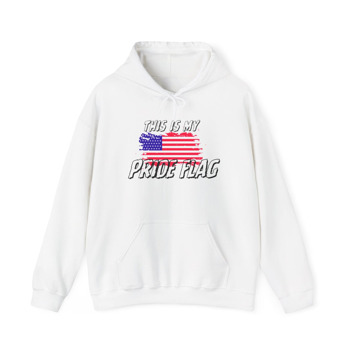 This is my Pride Flag (American Flag) Heavy Blend™ Hooded Sweatshirt