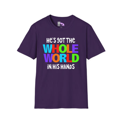 He's Got The Whole World In His Hands Adult T-shirt