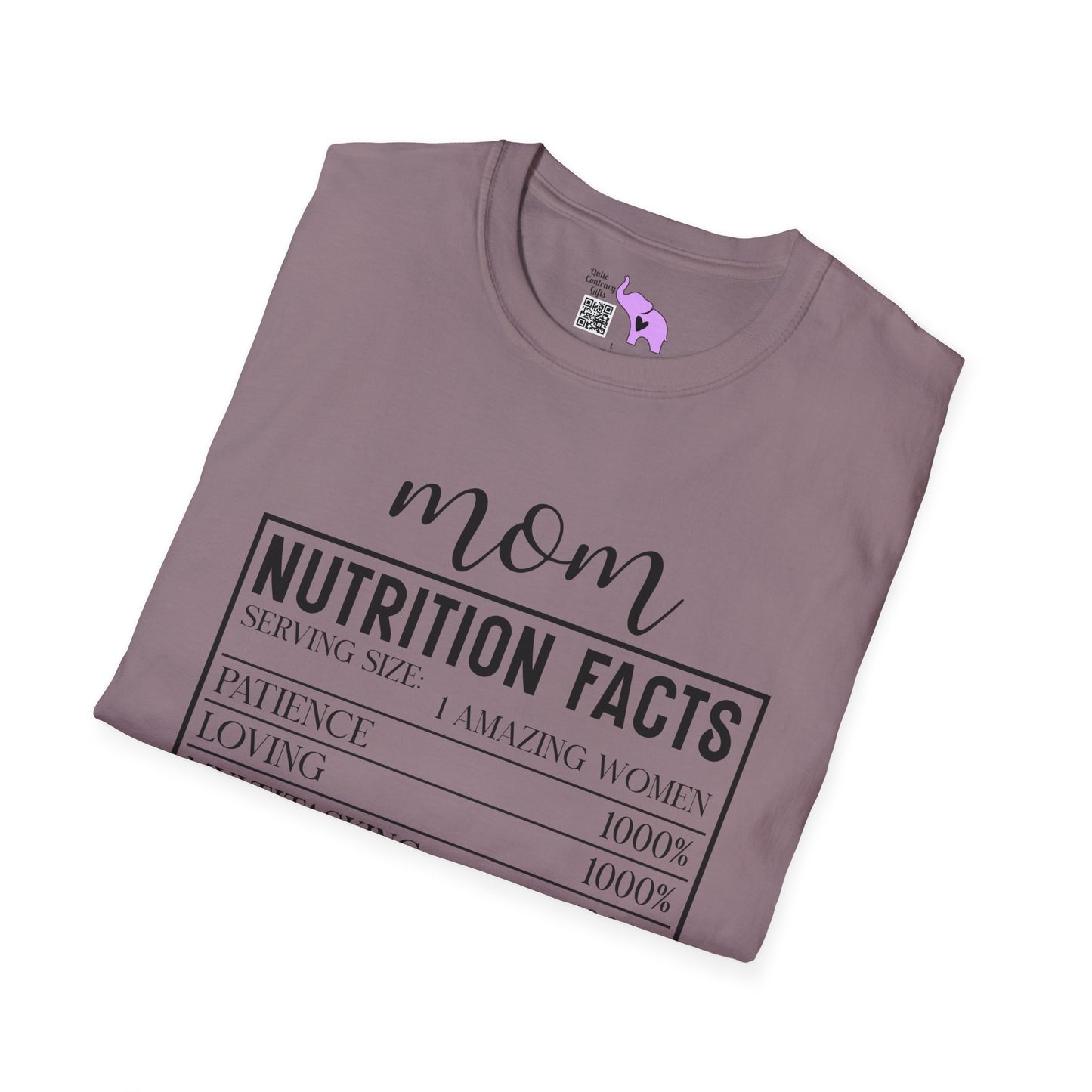Mom Nutrition Facts Adult T-shirt