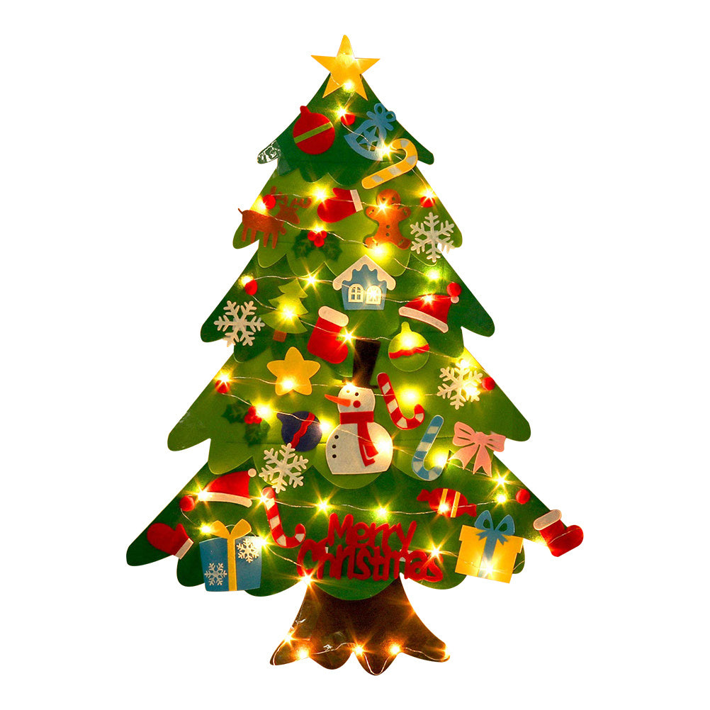 Felt Christmas Tree w/Lights
