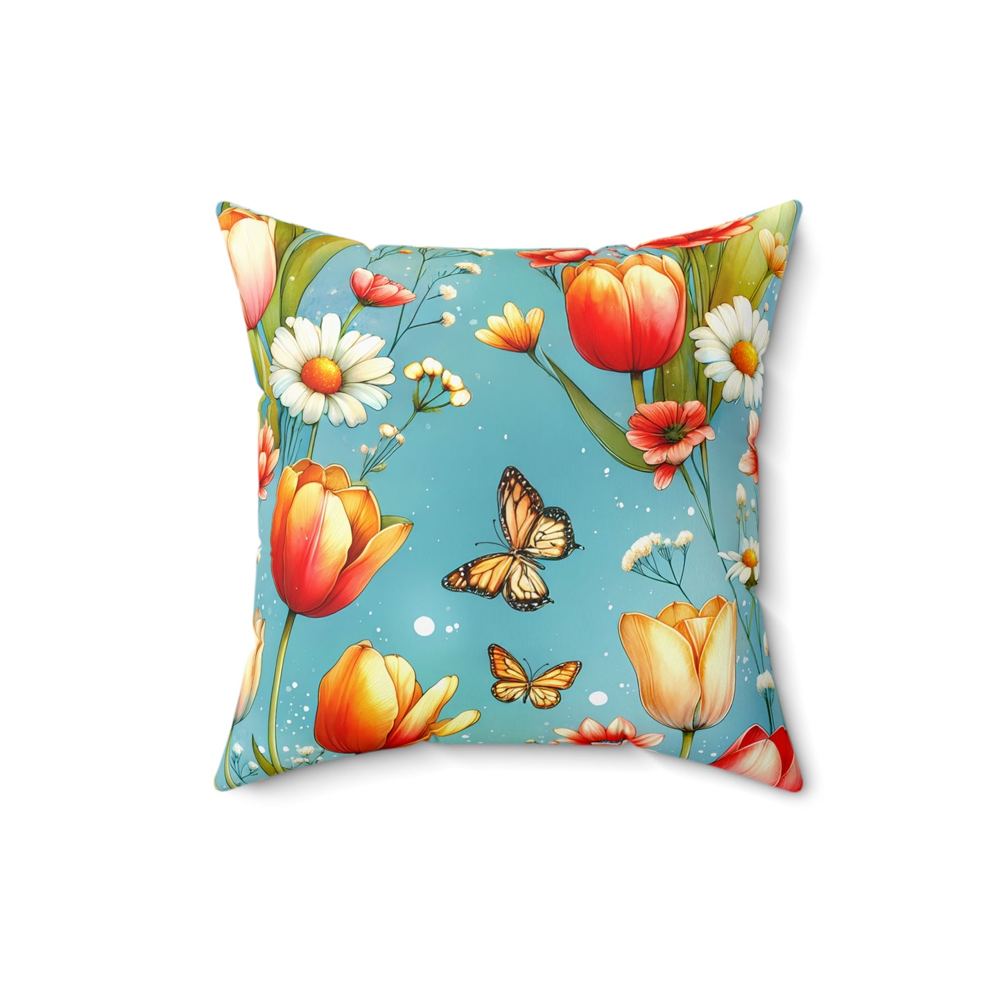 Butterfly Bloom Throw Pillow