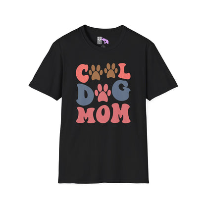 Cool Dog Mom Adult T-shirt