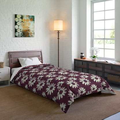 Purple Tide Petals Comforter