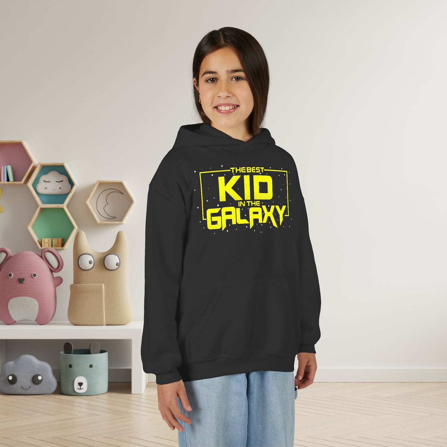 The Best Kid in the Galaxy Youth Heavy Blend Hoodie