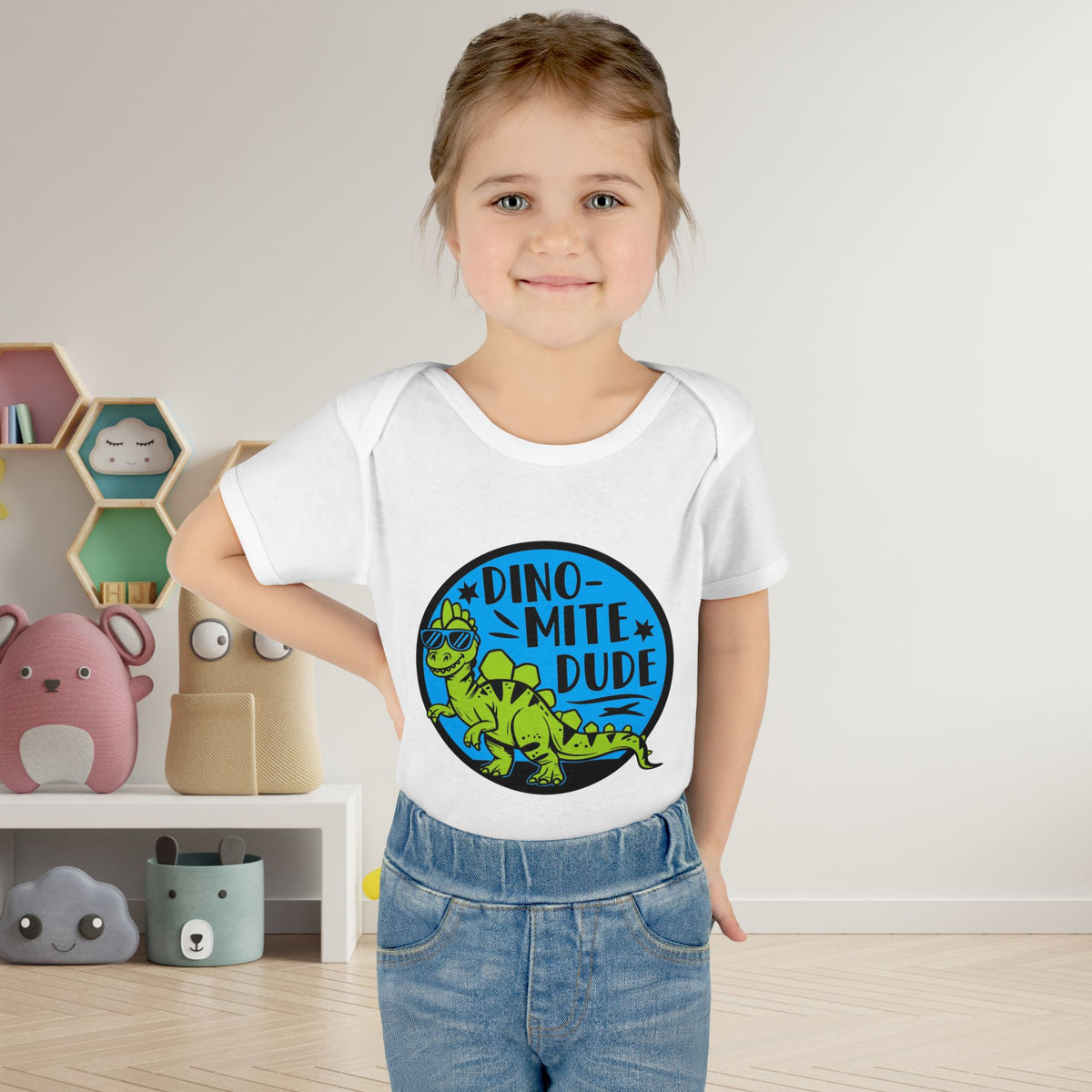 Dino-Mite Dude Baby Rib Bodysuit