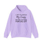 I Try to Contain My Crazy But The Lid Keeps Popping Off Heavy Blend™ Hooded Sweatshirt