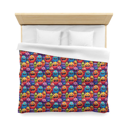 Happy Little Monsters Microfiber Duvet Cover