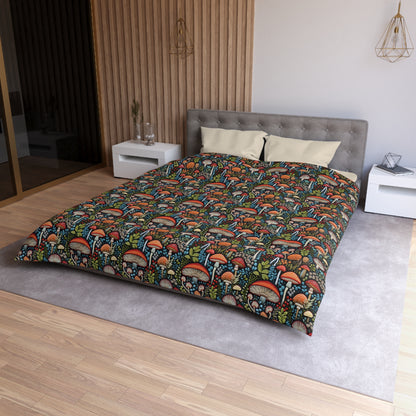 Shroom Bloom Microfiber Duvet Cover