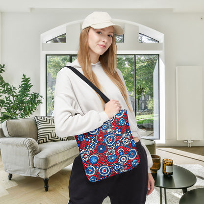 Patriot Pulse Canvas Tote Bag