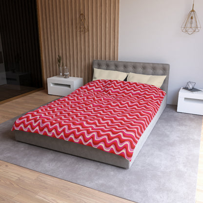 Blush Frequency Microfiber Duvet Cover