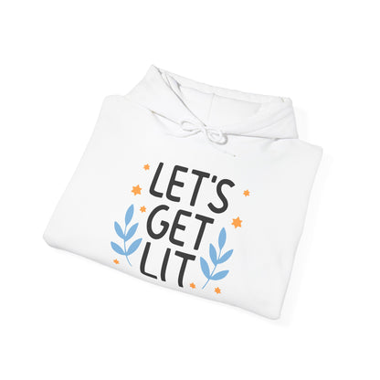 Hanukkah Let's Get Lit Heavy Blend™ Hooded Sweatshirt