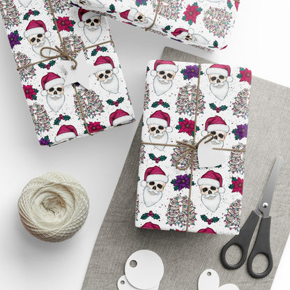 Santa Skull Wrapping Paper