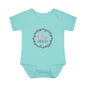 Pink Milestone Wreath Onesie-One Month