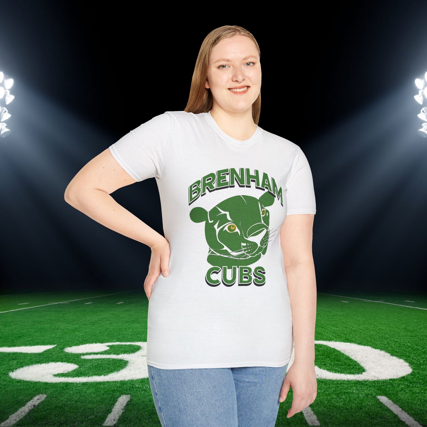 Brenham Cubs w/Mascot Adult T-shirt