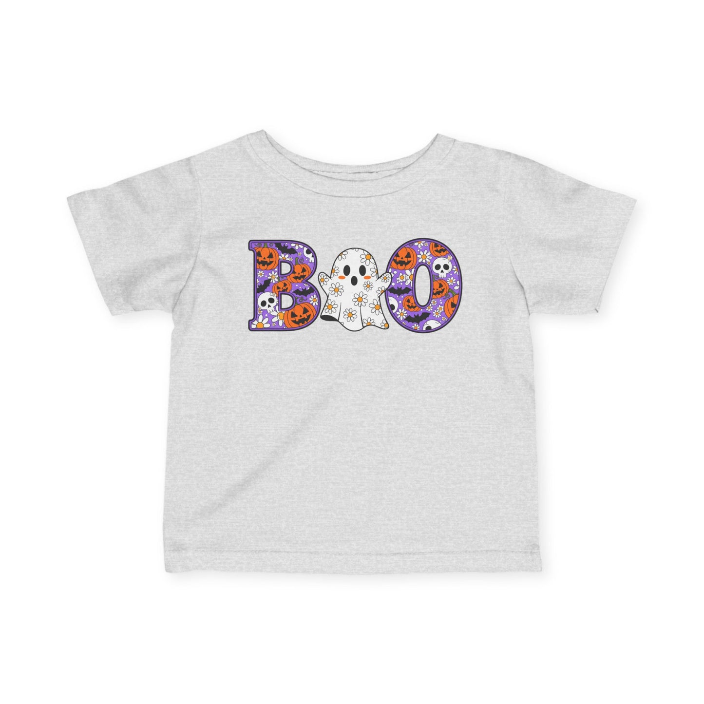 Cute Floral Boo w/Ghost Infant Soft T-Shirt