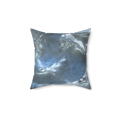Snowdrift Sheer & Lace Throw Pillow