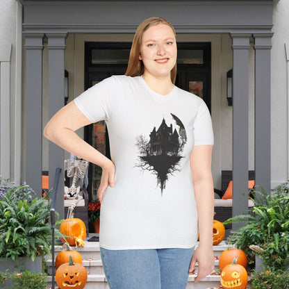 Halloween Haunted House Adult T-shirt