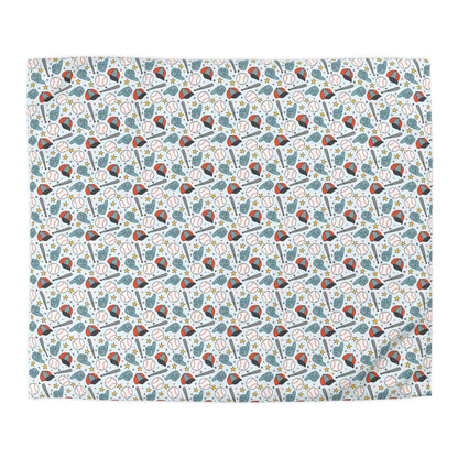 Home Run Heroes Microfiber Duvet Cover