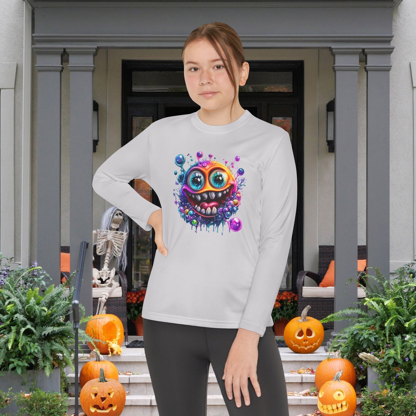 Bubbly Monster Youth Long Sleeve Tee