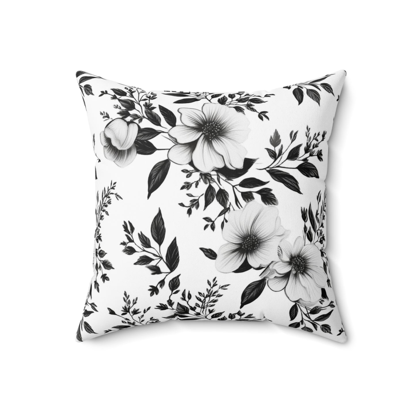 Garden Sketch Throw Pillow