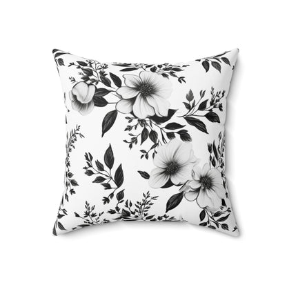 Garden Sketch Throw Pillow