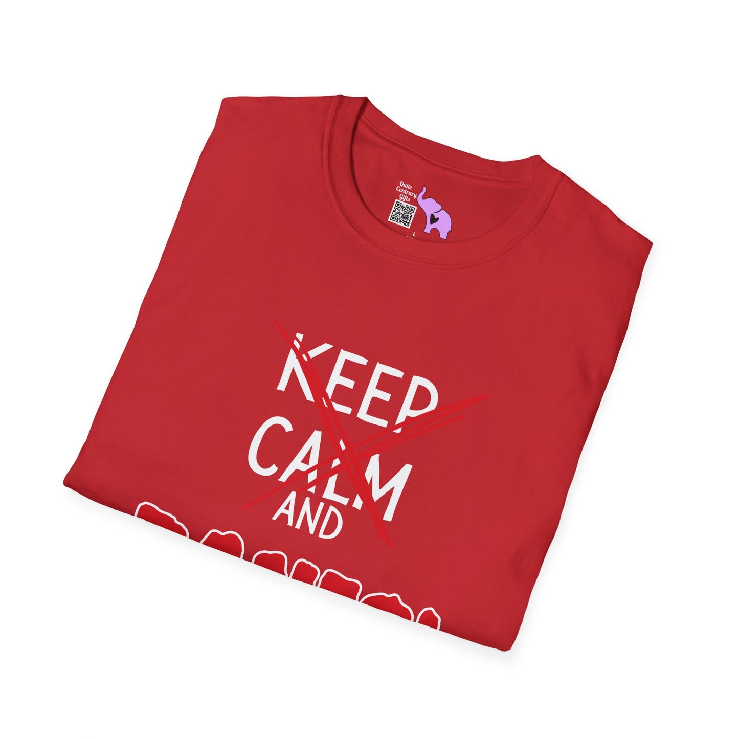 Keep Calm and Panic Adult T-shirt