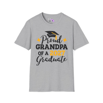 Proud Grandpa of a 2027 Graduate Adult T-shirt