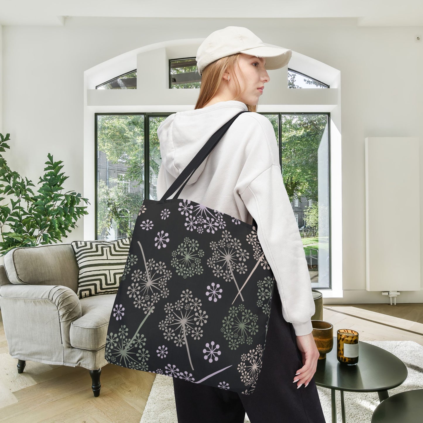 Dandelion Nightfall Canvas Tote Bag