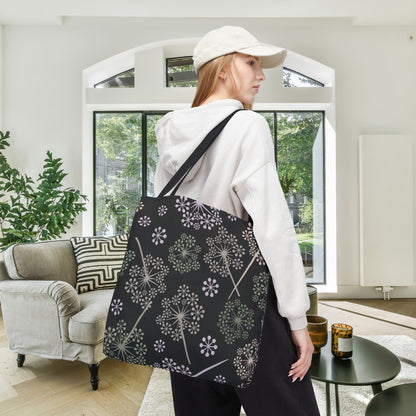 Dandelion Nightfall Canvas Tote Bag