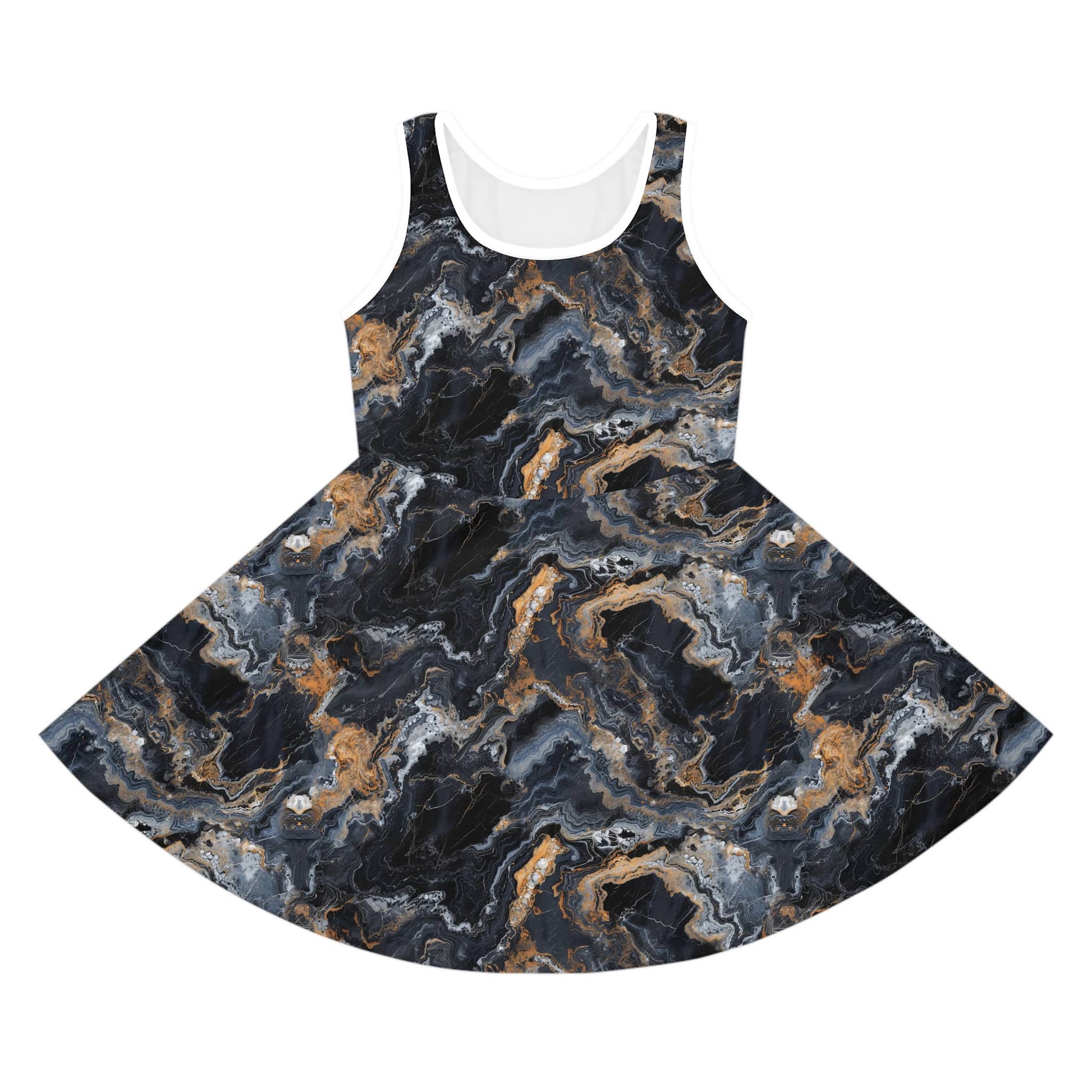 Moonspill Marble Girls' Sleeveless Sundress