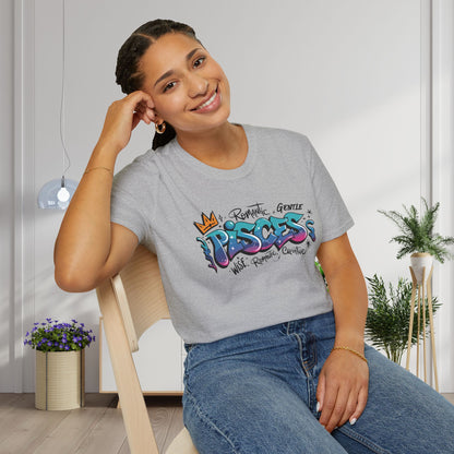 Pisces Street Art Adult T-shirt