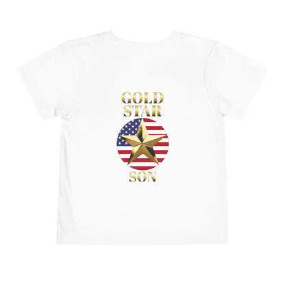 Gold Star Son Forever Proud Toddler Tee