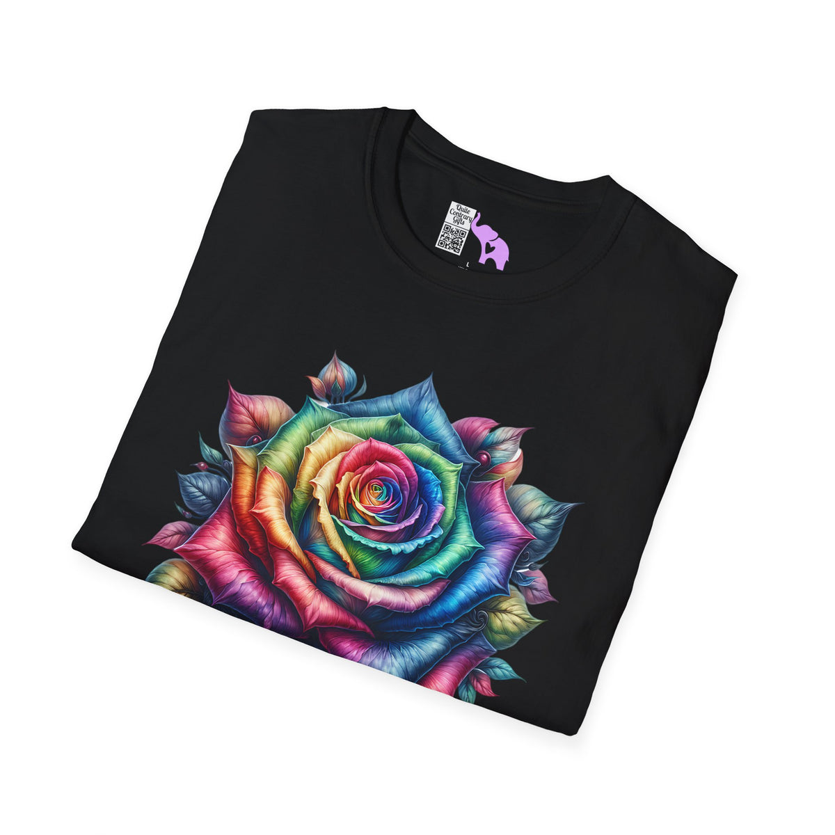 Colorful Rose Adult T-shirt