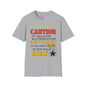 Caution My Daughter is a US Army Soldier I've Been Known to Brag (Mom) Unisex Softstyle T-Shirt