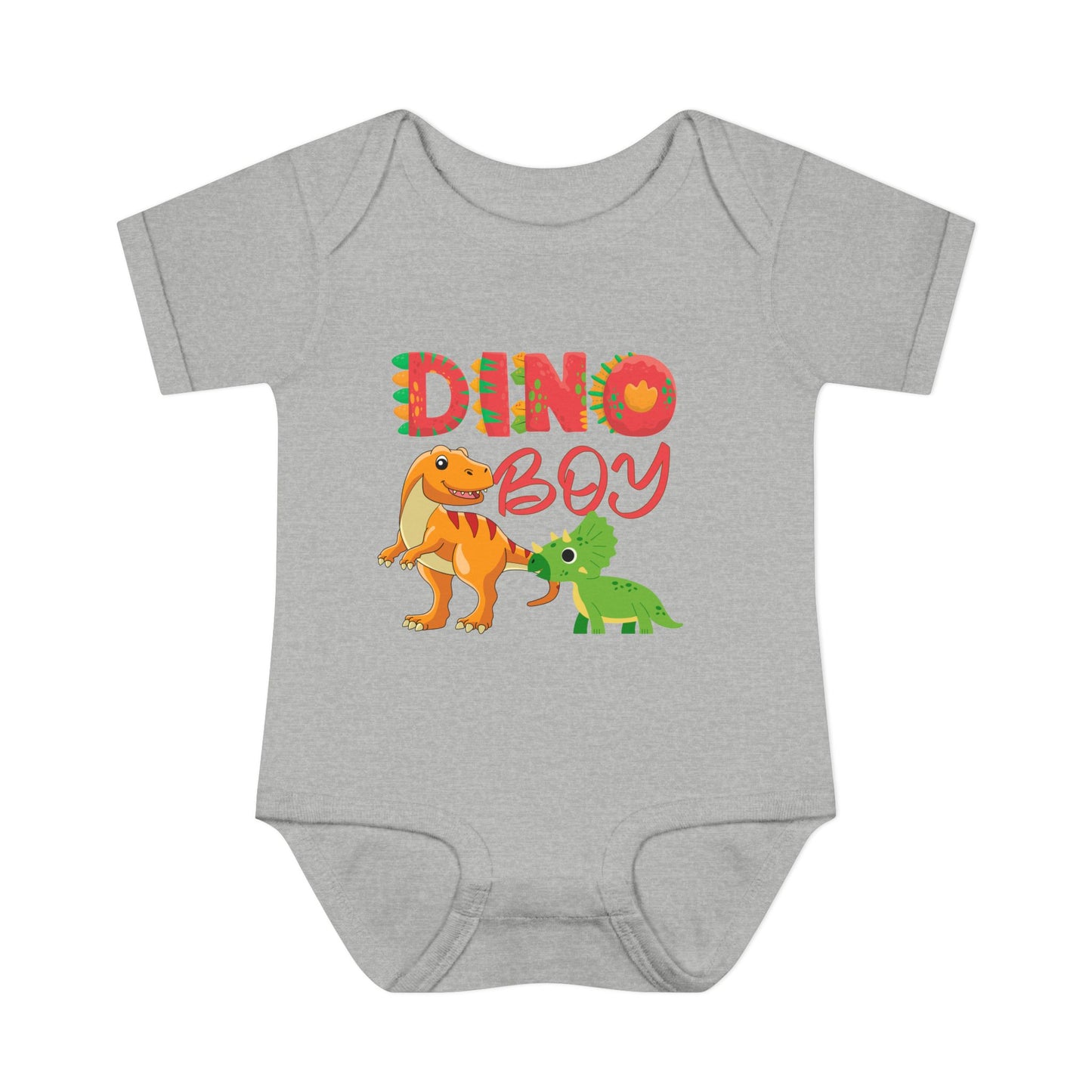 Dino Boy Infant Baby Rib Bodysuit