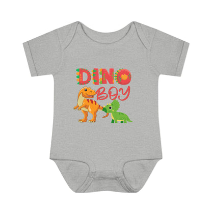 Dino Boy Infant Baby Rib Bodysuit