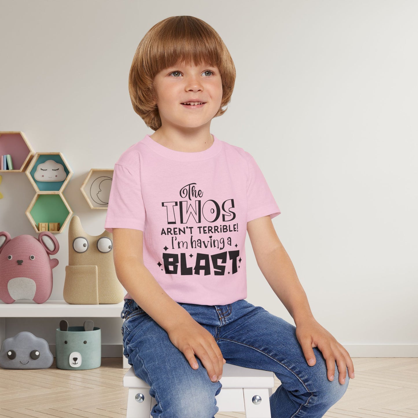The Twos Aren't Terrible I'm Having A Blast Heavy Cotton™ Toddler T-shirt