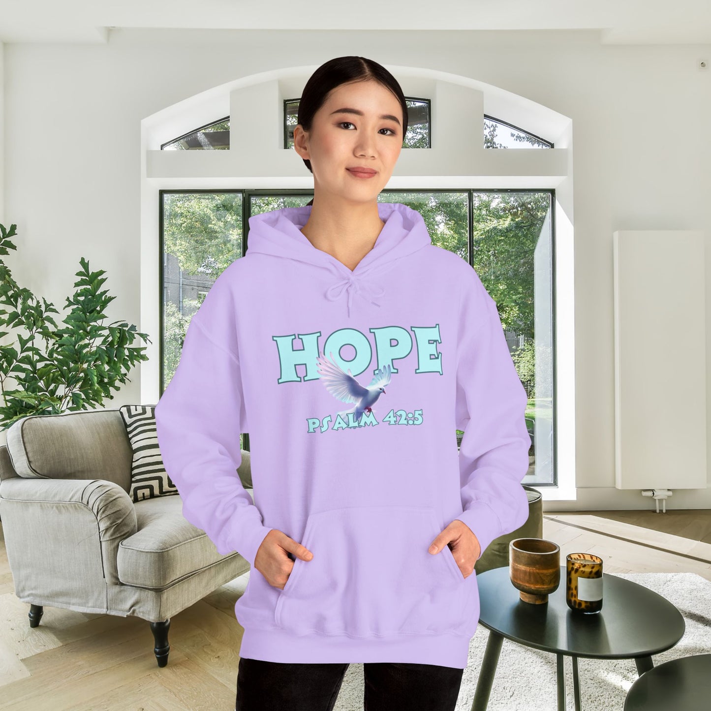 HOPE Psalm 42:5 Heavy Blend™ Hooded Sweatshirt