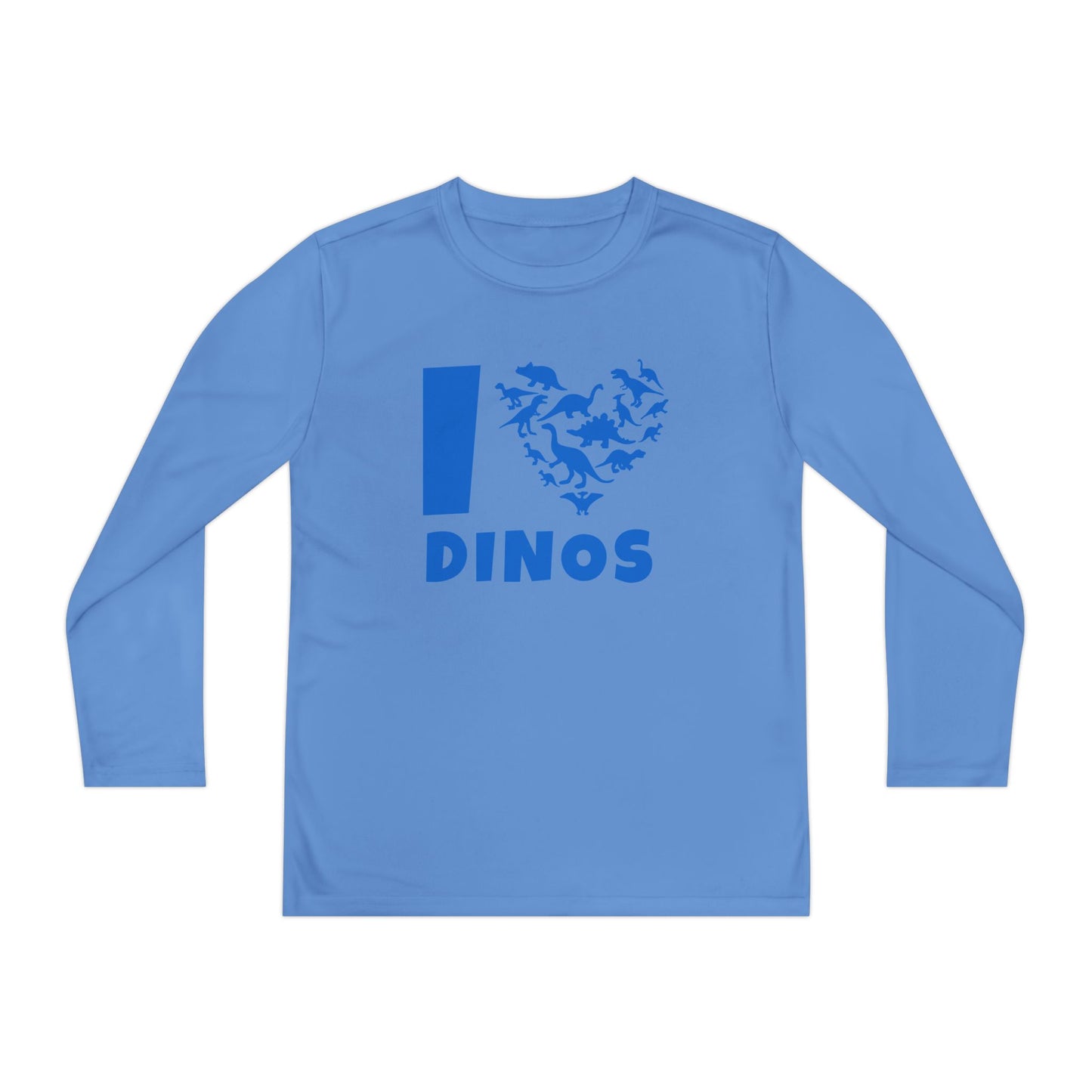 I Love Dinos (Dino Heart) Youth Long Sleeve Tee
