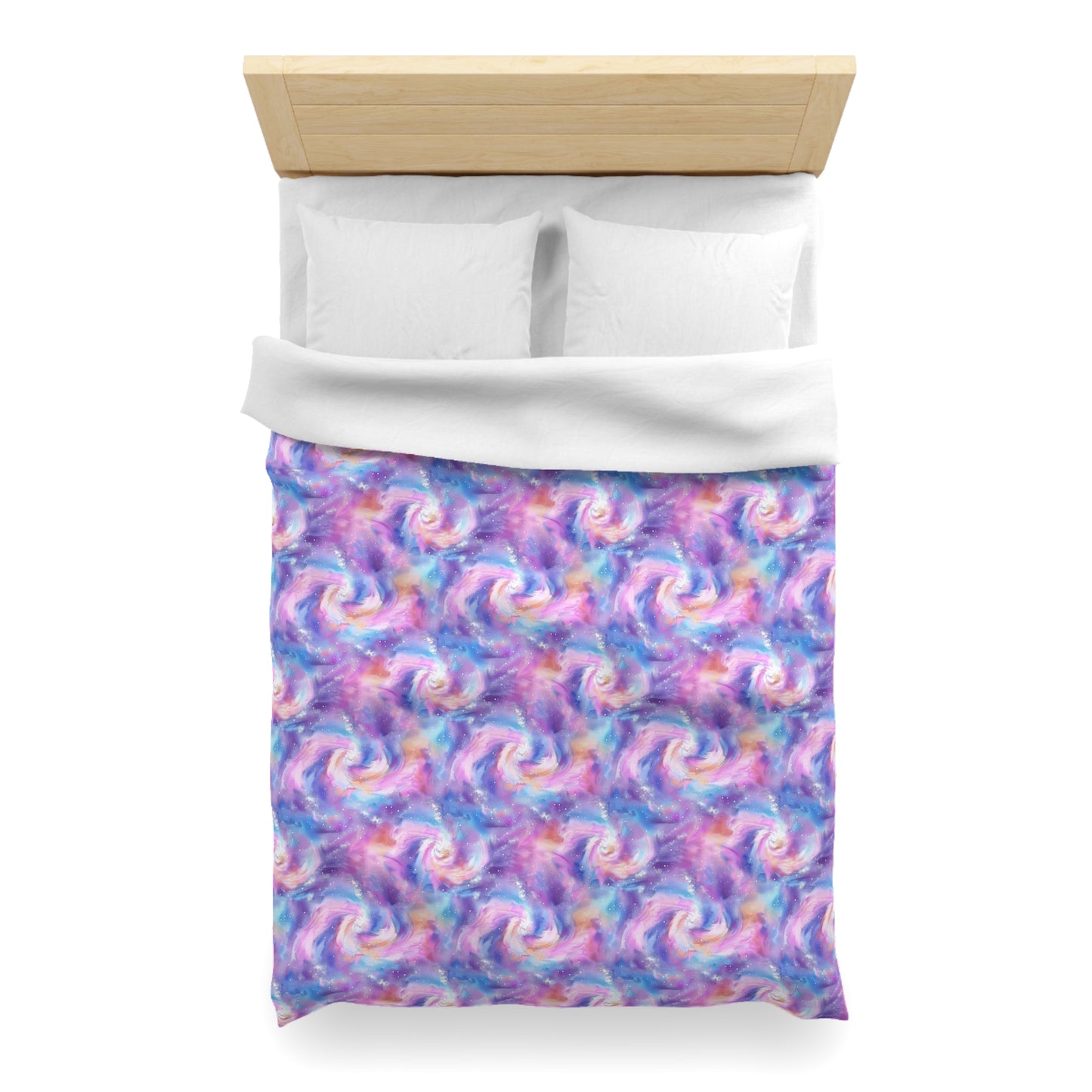 Pastel Cloud Color Swirl Microfiber Duvet Cover