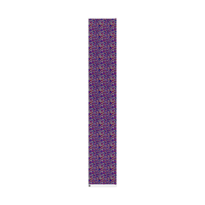 Warped Purple Checkered Wrapping Paper