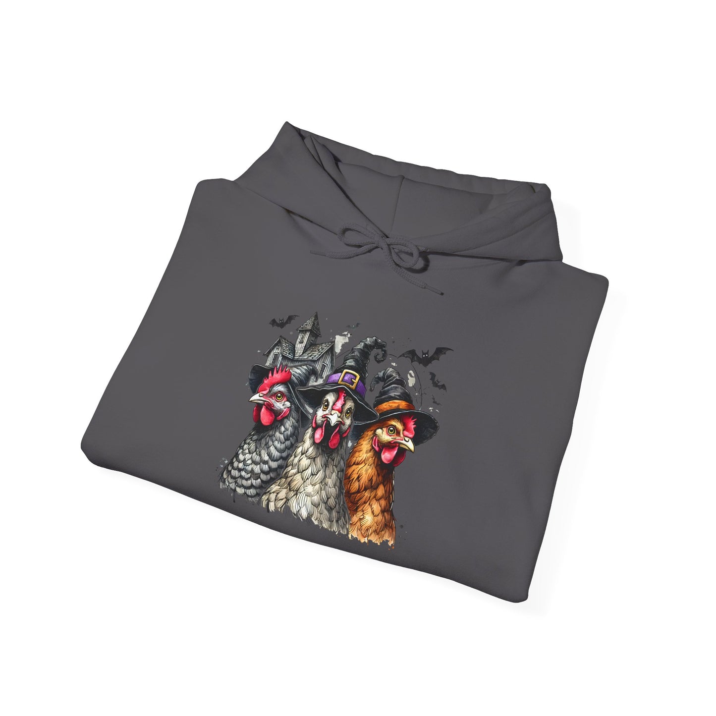 Spooky Witchy Chickens Heavy Blend™ Hooded Sweatshirt