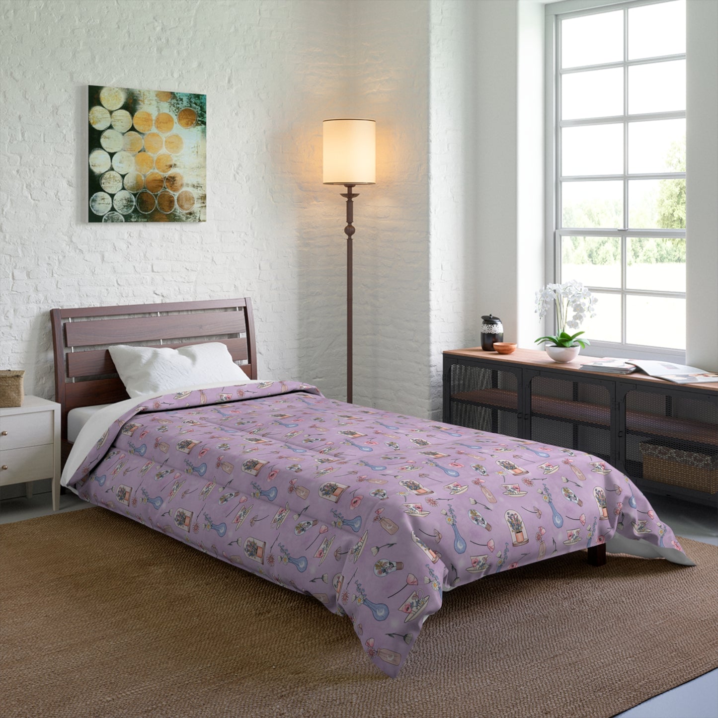Lilac Meadow Keepsakes Comforter