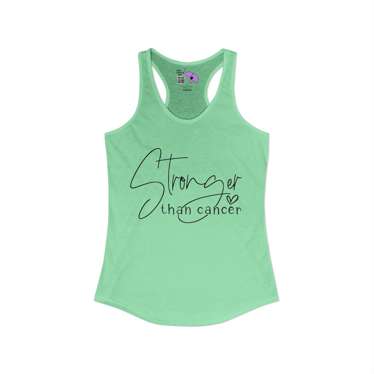 Stronger Than Cancer Women's Ideal Racerback Tank