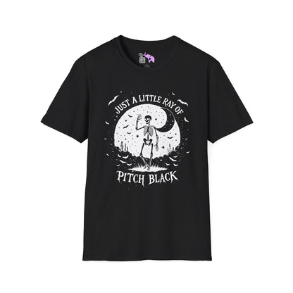 Just A Little Ray of Pitch Black (Crescent Moon) Adult T-shirt