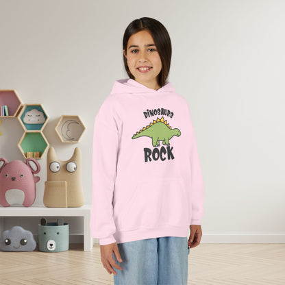 Dinosaurs Rock Youth Heavy Blend Hoodie